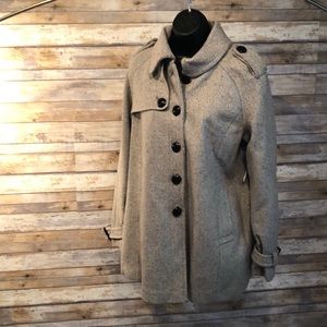 Winter pea coat silver sparkle
